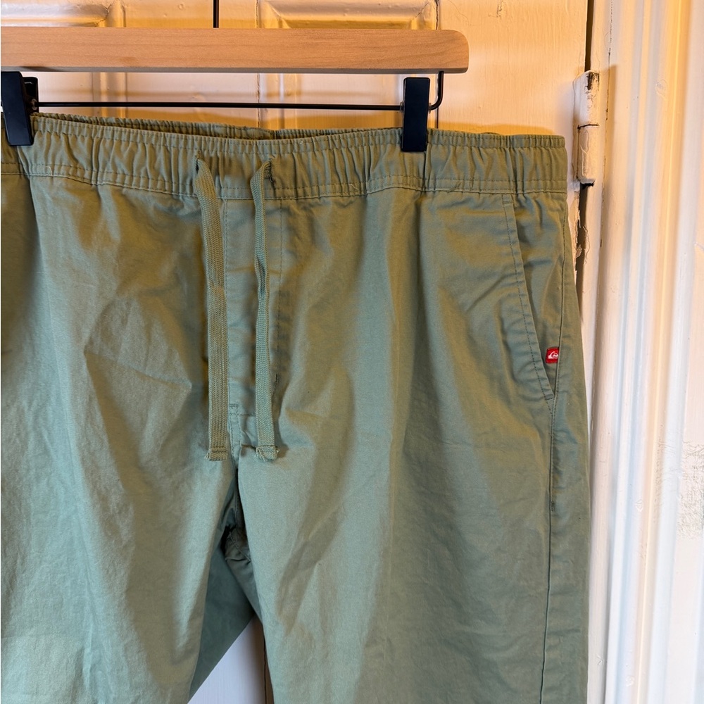 Quiksilver Men’s Drawstring Pants Green XL Casual Lounge Beach - Picture 8 of 8